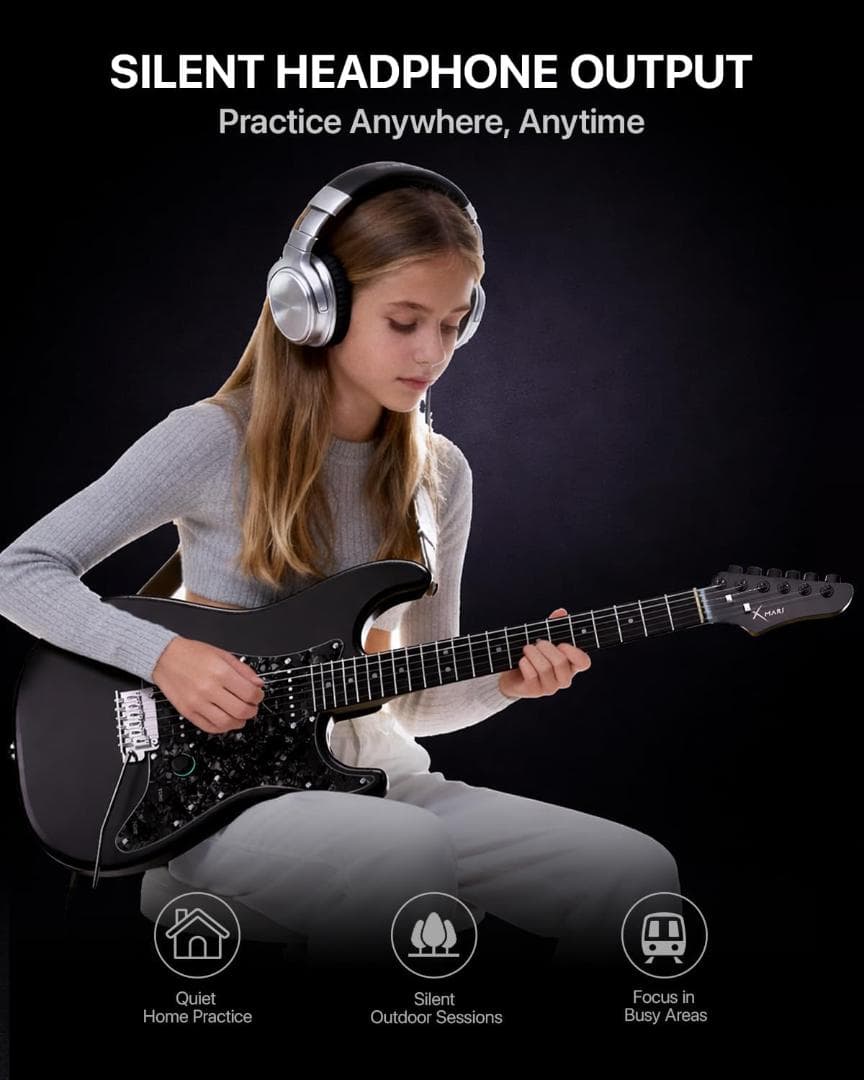 新品 Enya XMARI スマートエレキギター 内蔵DSPエフェクター セット