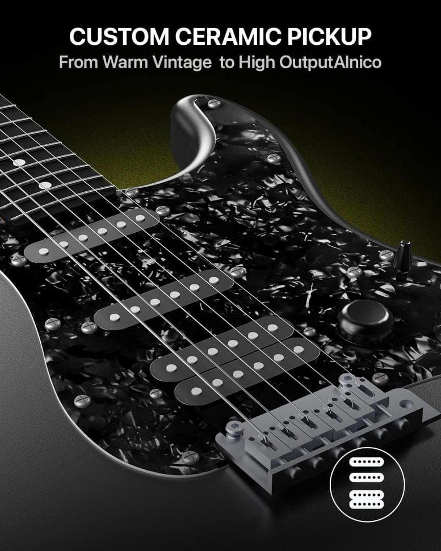 新品 Enya XMARI スマートエレキギター 内蔵DSPエフェクター セット