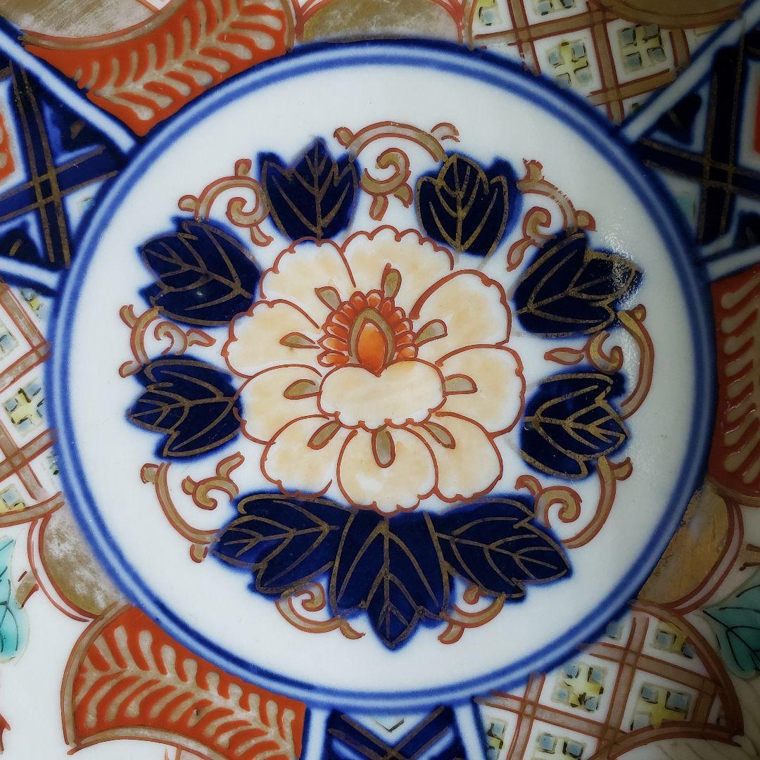 鉢　丼　古伊万里　色絵　牡丹　菊　幽霊　江戸後期　明治　珍品