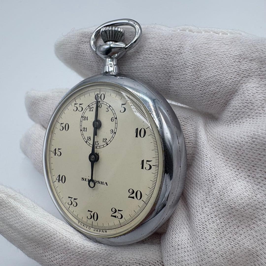 精工舎　電話監査用　測秒器　ストップウォッチ