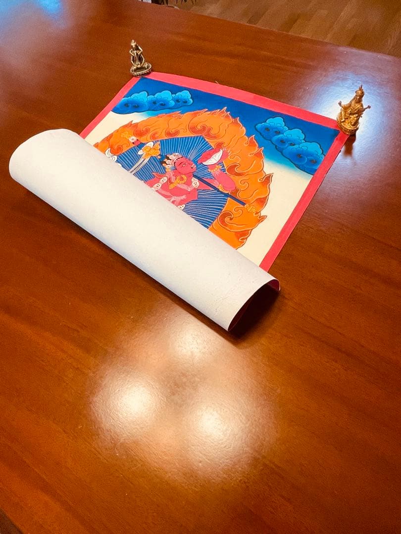 肉筆画 手描き仏画 ヴァジュラヨーギニー Vajrayogini ヨギニ タンカ