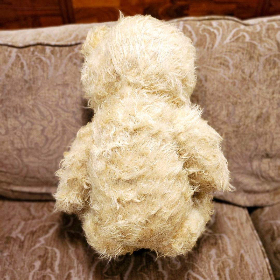 m*y様 アンティーク 64cm 大きなテディベア イエロー 東欧 チェコ ヴィ