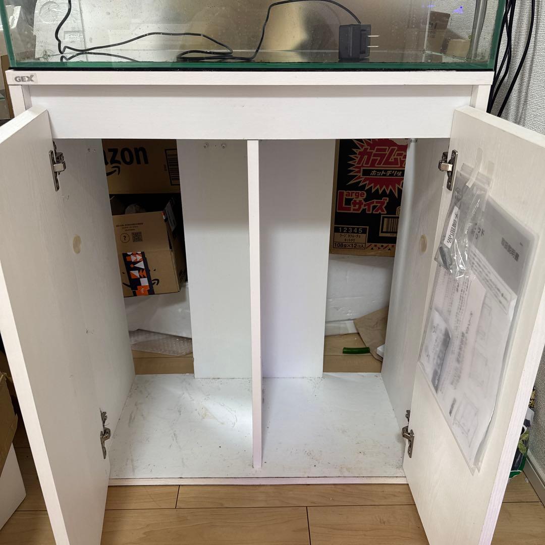 【引き取り限定】 60cmオールガラス水槽台セット