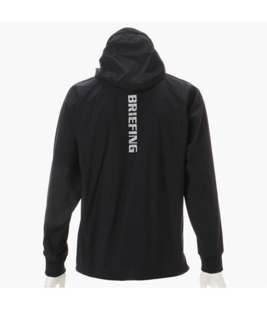 ブリーフィング/メンズゴルフウェア/ウインドフーディ/ブラック/Lサイズ