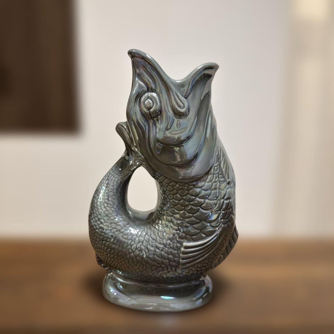 Gluggle Jug 魚型 オーロラ　水色