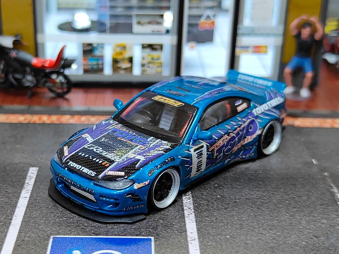 MINIGT トミカ改造 日産 S15 シルビア ドリ車☆ D1ホットウィール