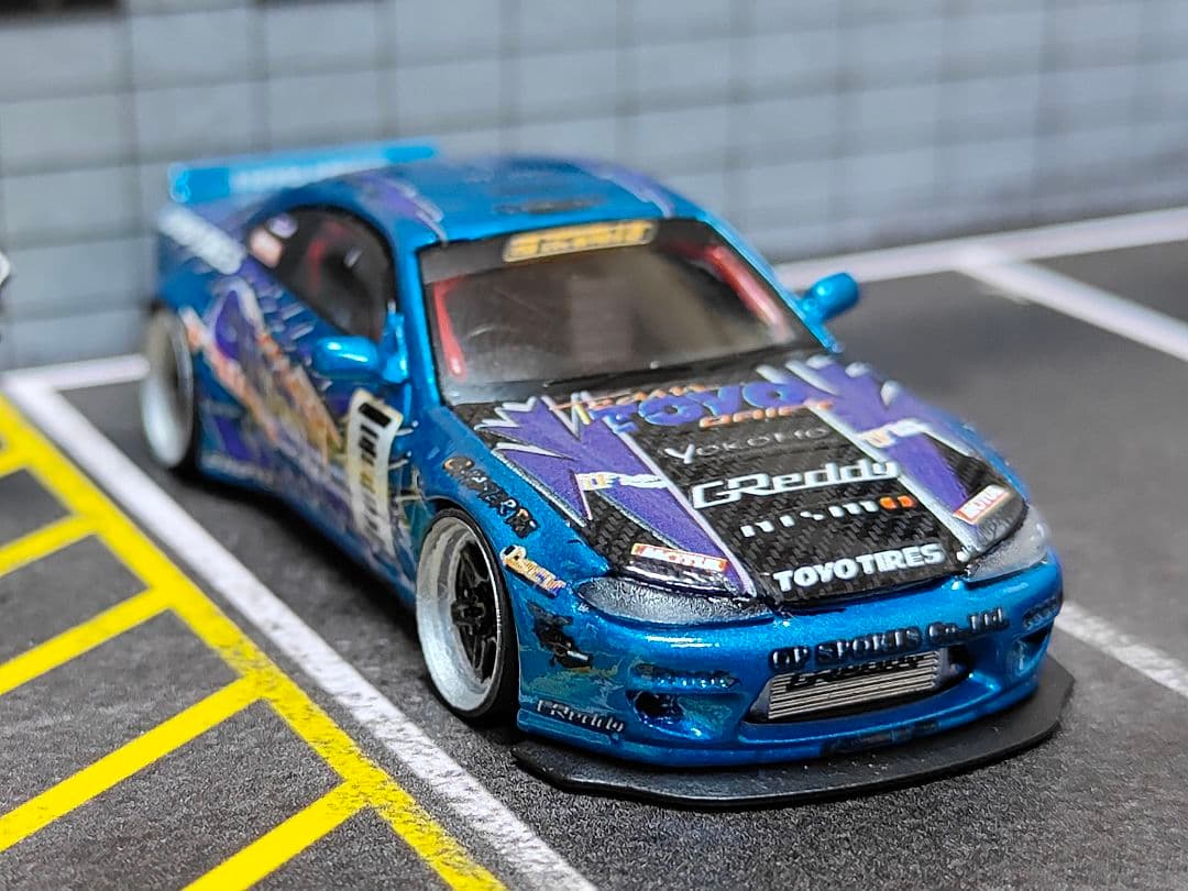 MINIGT トミカ改造 日産 S15 シルビア ドリ車☆ D1ホットウィール