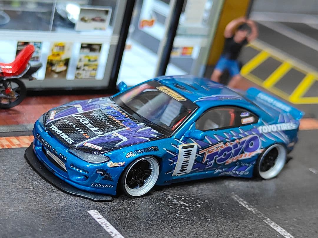 MINIGT トミカ改造 日産 S15 シルビア ドリ車☆ D1ホットウィール