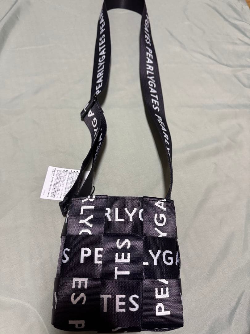 パーリーゲイツ☆ロゴ入りバッグ未使用☆ショルダーカートポーチ☆ネイビー☆カート