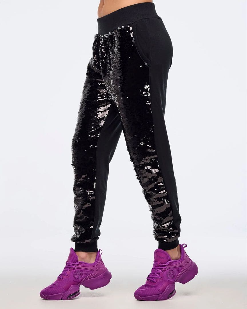 新品　正規品　ズンバ　ラスト　Ｌ　スパンコール　ジョガー　パンツ