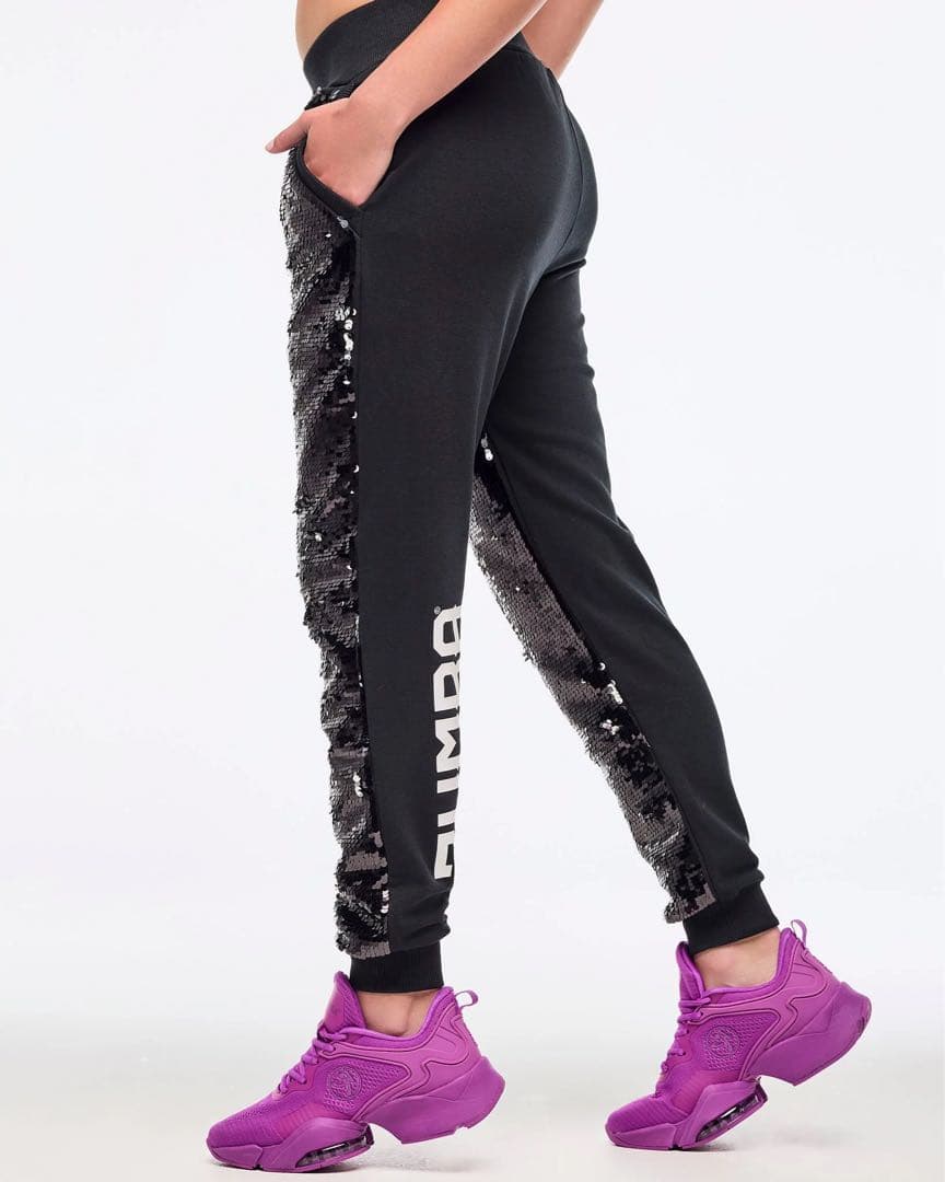 新品　正規品　ズンバ　ラスト　Ｌ　スパンコール　ジョガー　パンツ