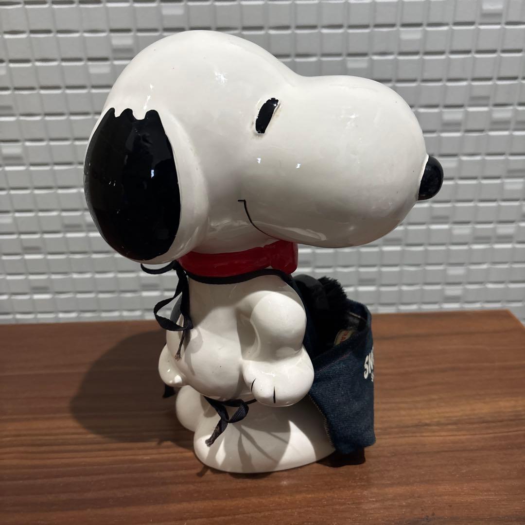 SNOOPY スヌーピー シューシャインキット 陶器 レトロ レア 希少 デニム