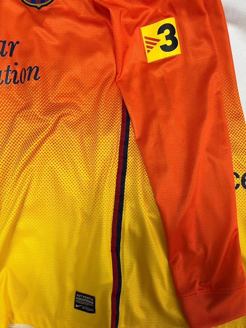 バルセロナ　FC Barcelona 12/13 アウェイユニフォーム　長袖