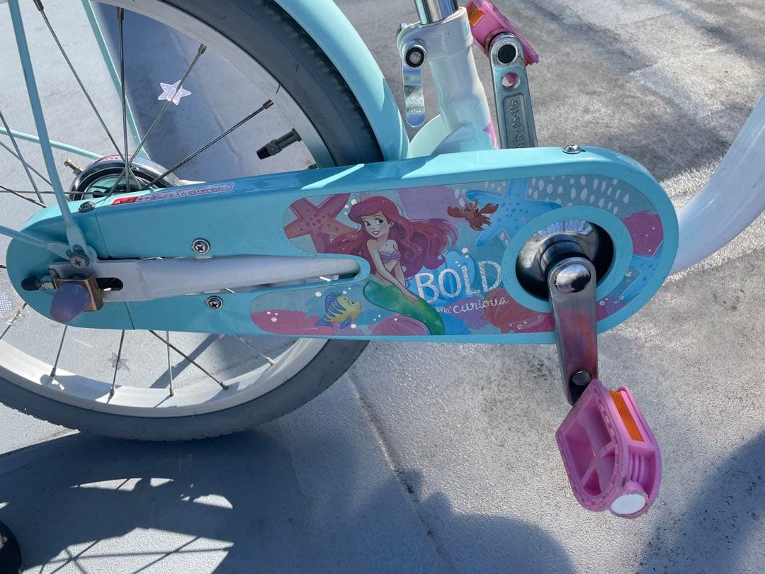 引き取り　アリエル　子供用自転車　18インチ　ディズニー　リトルマーメイド