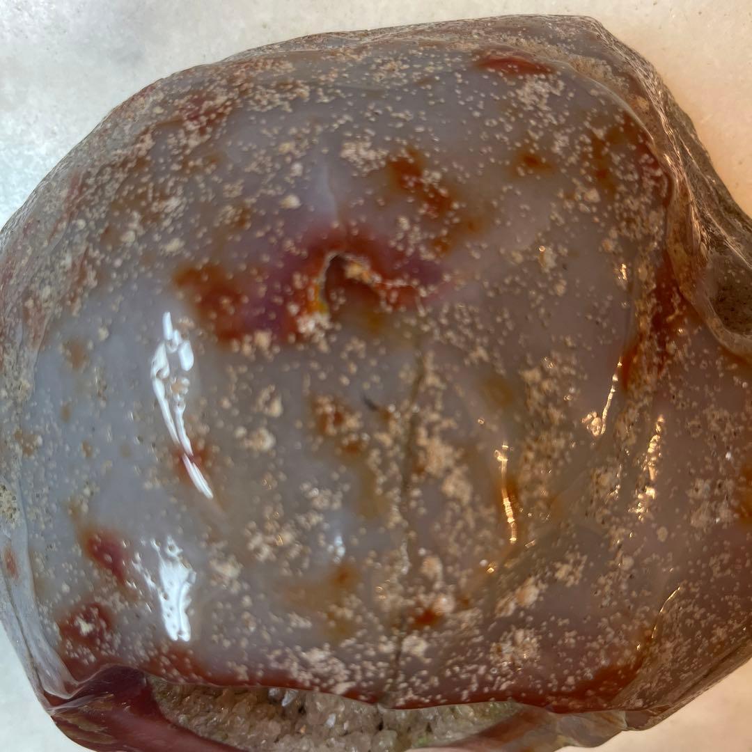 ⚠️注意‼️発送が特定月末の限定品　赤橙は魔を払う縁起の良い石　おすすめの古い原石