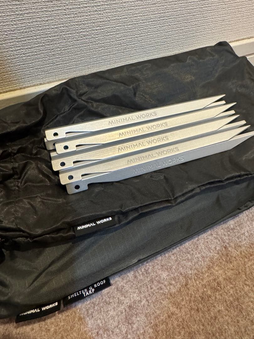 【美品】キャンプ用　MINIMAL WORKS シェルターg 2.0 チャコール