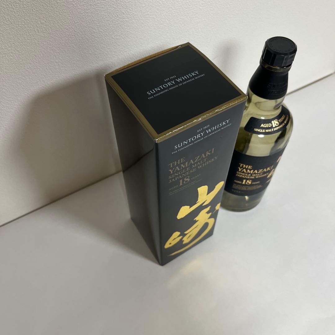 【空瓶】山崎 18年 シングルモルトウイスキー 700ml 箱付き