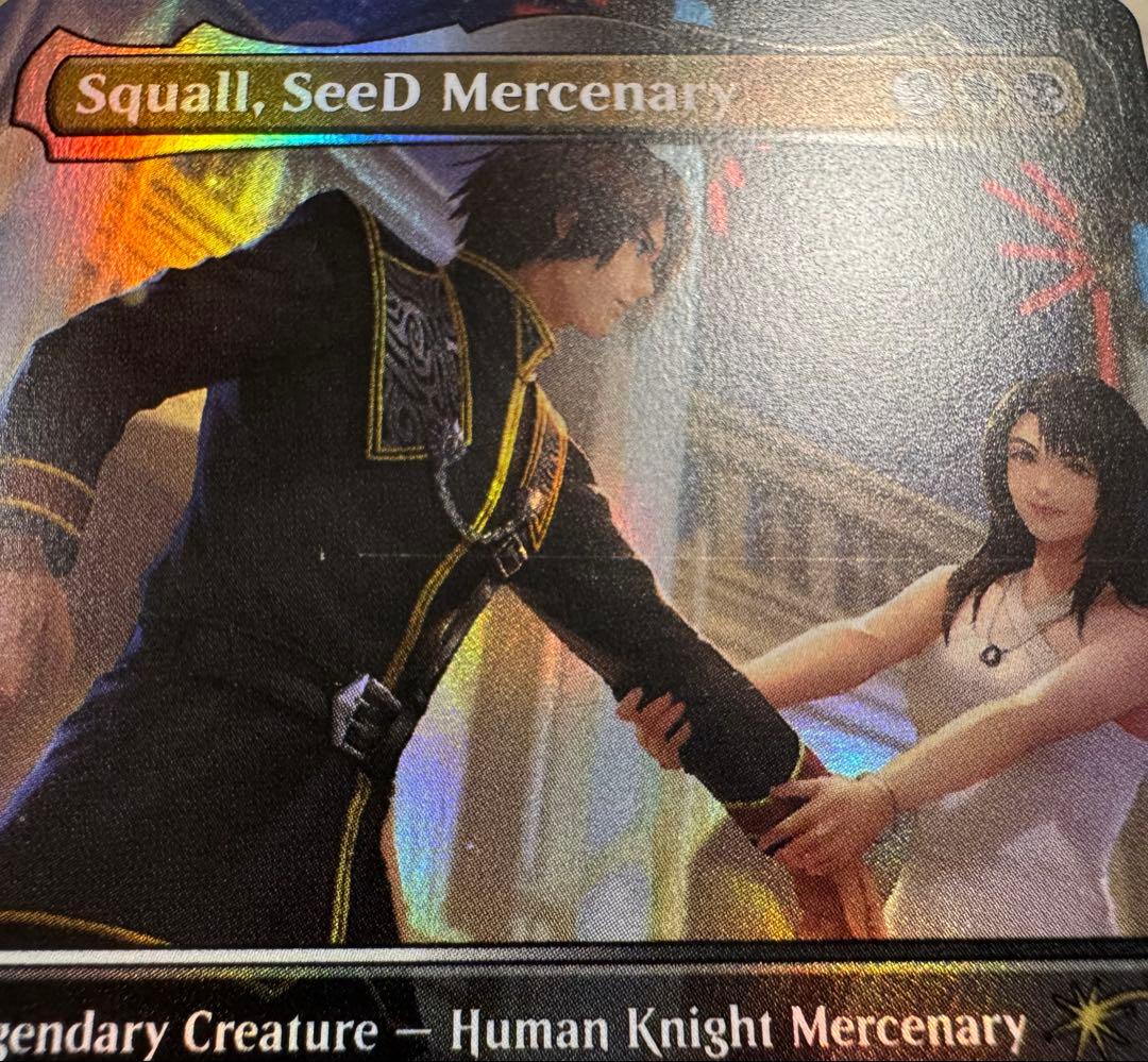 MTG SeeDの傭兵、スコール　英語版 優勝プロモ　ボーダーレスfoil