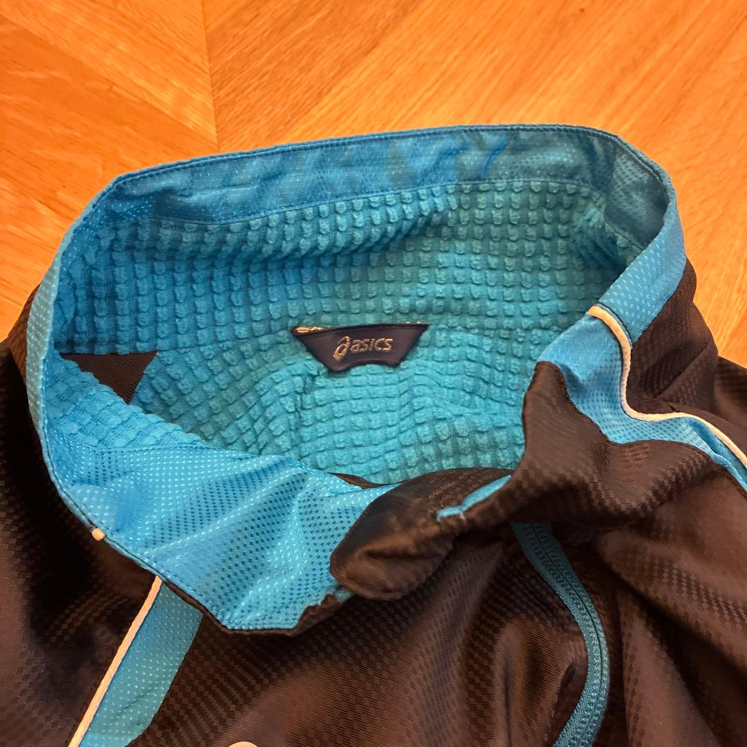 ASICS ウィンドブレーカーセット ブラック/ブルー