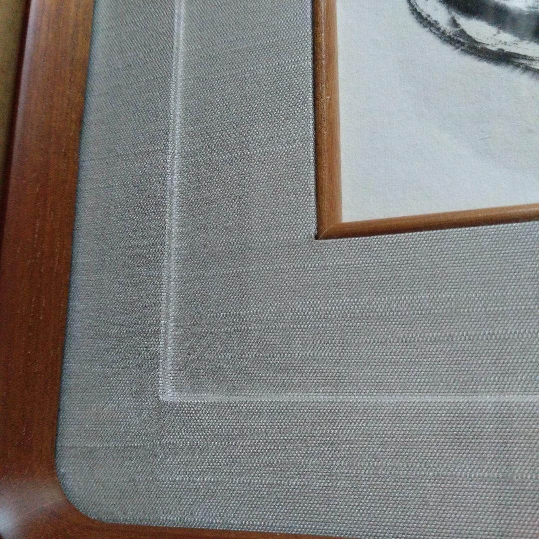 彫刻家　杭谷一東　色紙画　額縁付き