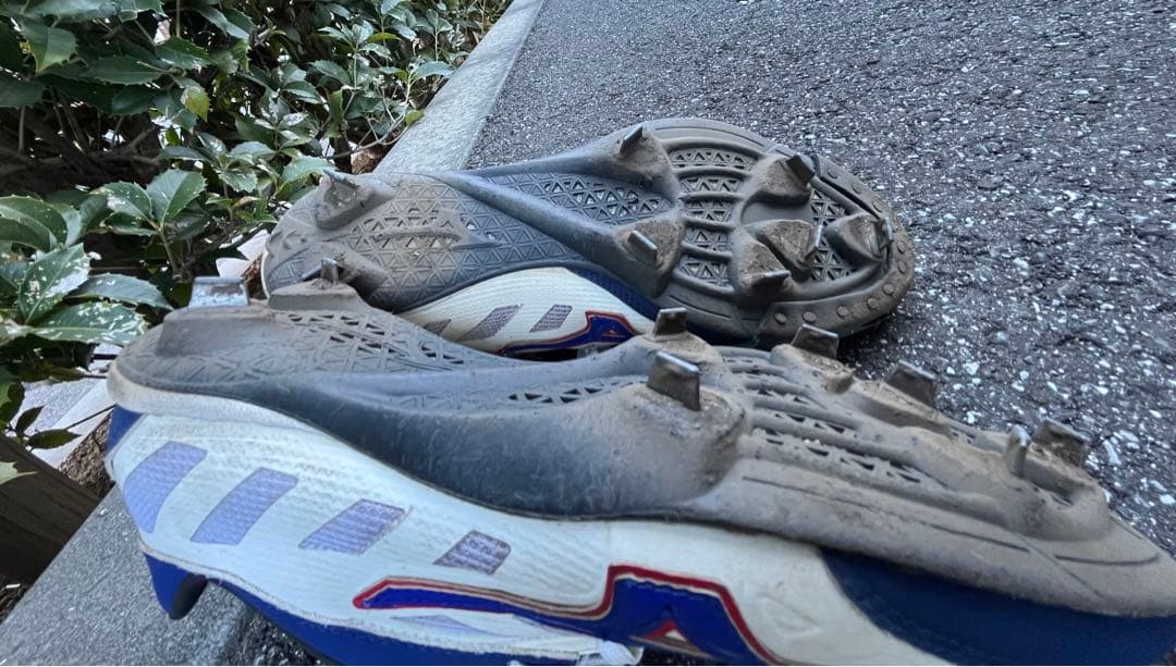 Mizuno スパイクシューズ 青/白