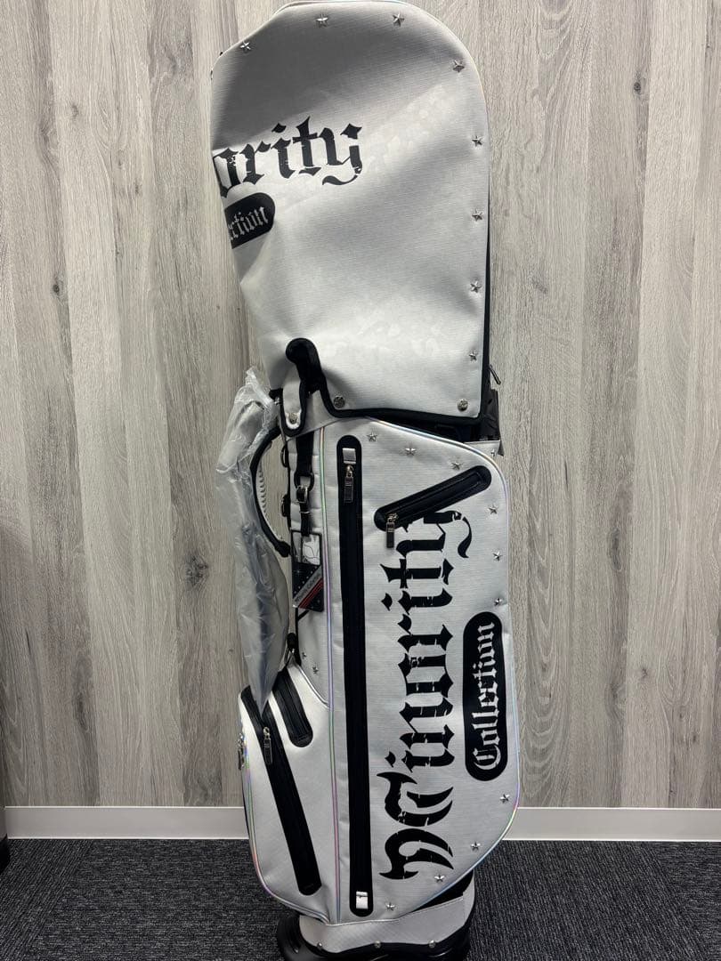 マイノリティ スタンドキャディバック ブラック×グレー（ライトグレー）