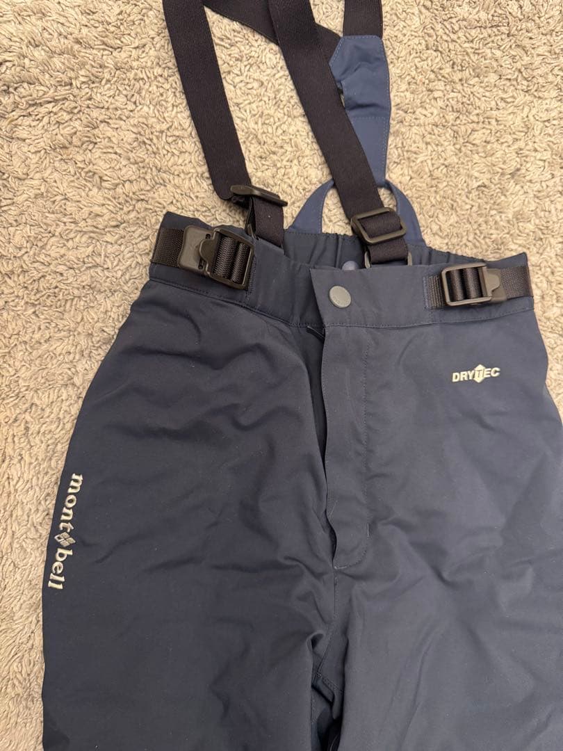 【キッズ用】mont-bell DRY-TEC サスペンダー付きパンツ