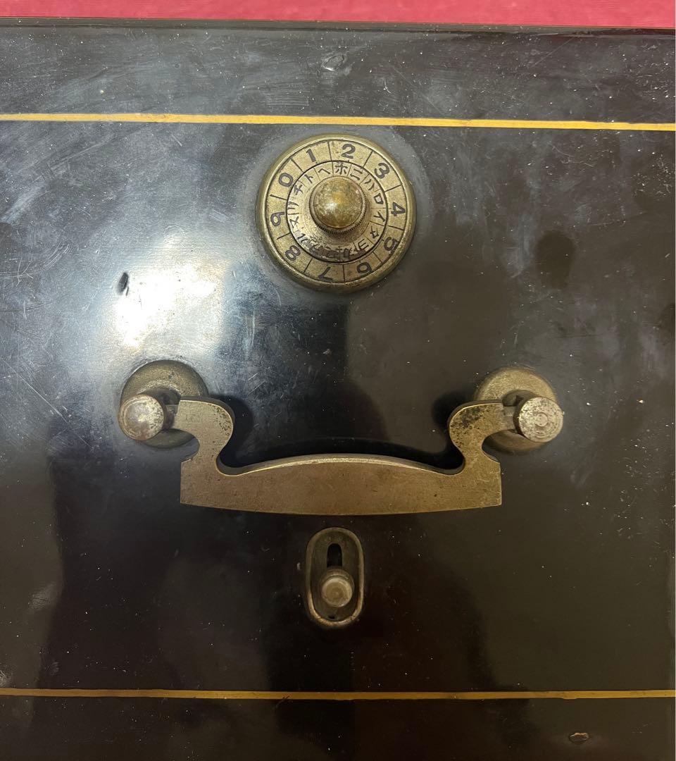 【希少品】千鳥式手提金庫　明治大正　戦前アンティーク　　ヴィンテージ　古道具