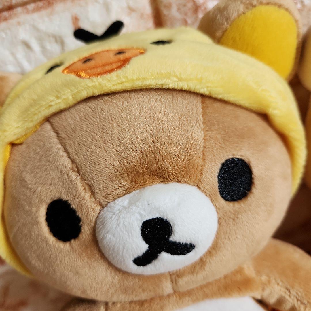 リラックマ　コリラックマ　くったりぬいぐるみ×キイロイトリフードリュック