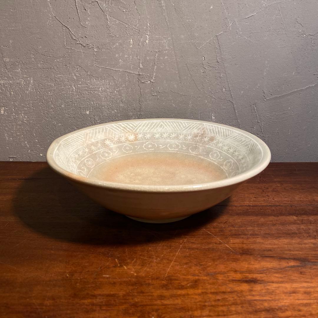 萩焼 十二代 田原陶兵衛 三島手 鉢 共箱 骨董品 器 在銘 作家物