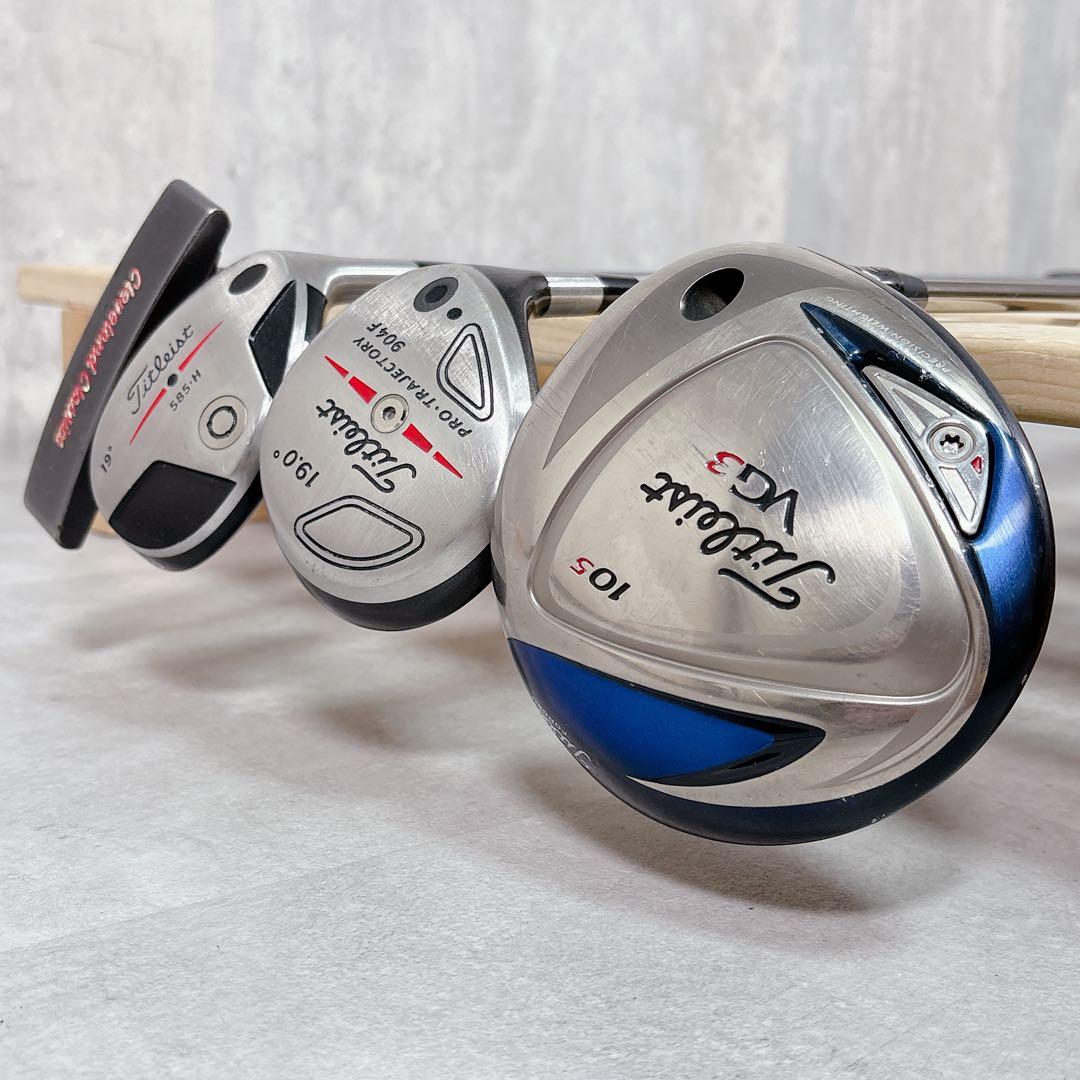 V926 タイトリスト ゴルフクラブ メンズ セット 14点 VG3 黒 赤