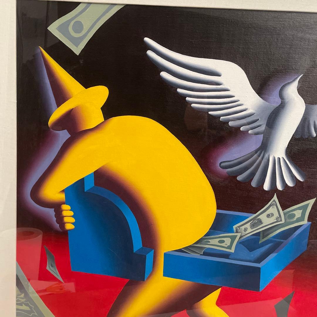 超激レア　一点物1994年作　マークコスタビ　平和の配当 真作一点物