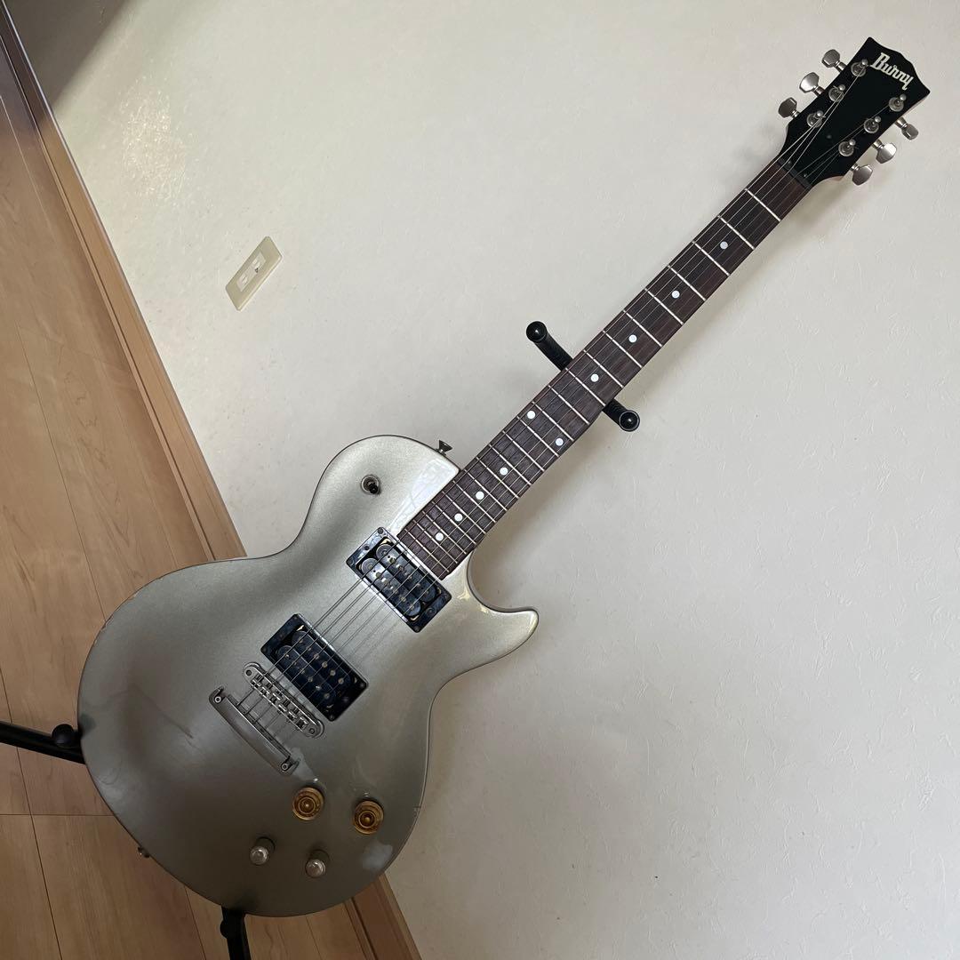 Burny シルバー レスポールタイプエレキギター