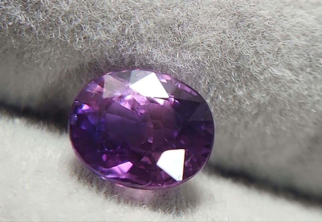 天然非加熱ピンクパープルサファイア 1.262ct