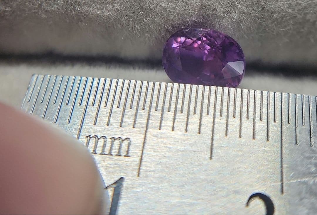 天然非加熱ピンクパープルサファイア 1.262ct