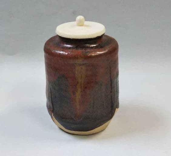 茶道具 茶入 瀬戸 加藤芳右衛門 共箱 替仕服付 新品未使用