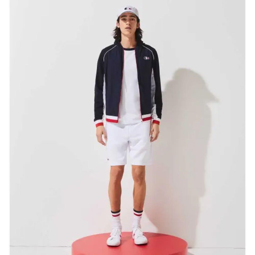 【未使用タグ付き】ラコステ　LACOSTEフード付きジャケット ネイビー
