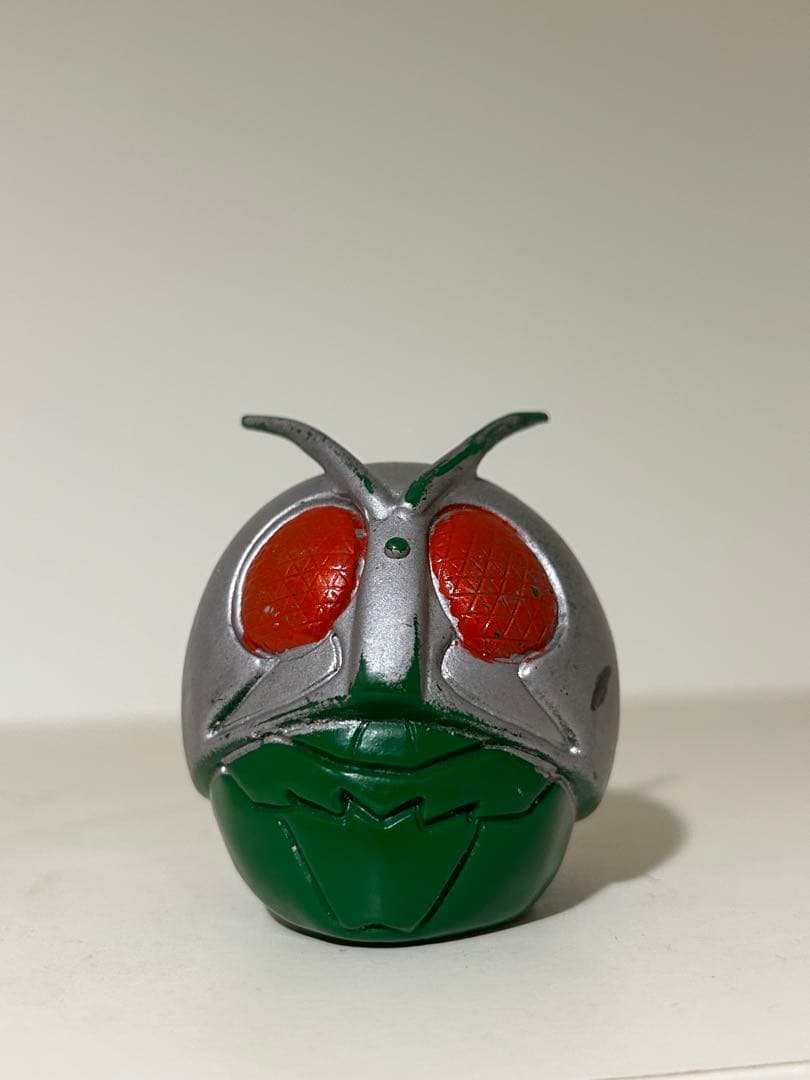 【美品】　仮面ライダー　当時物　旧バンダイ　面取れ　70年代　面トレ　ソフビ