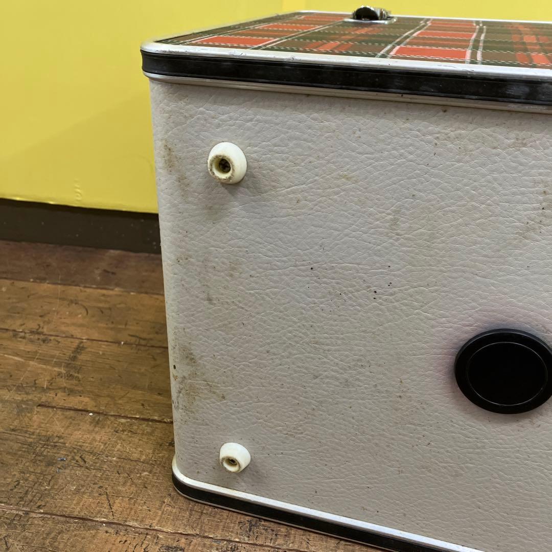 A-3 希少 昭和レトロ タイガー ドライブクーラー チェック柄 ボックス