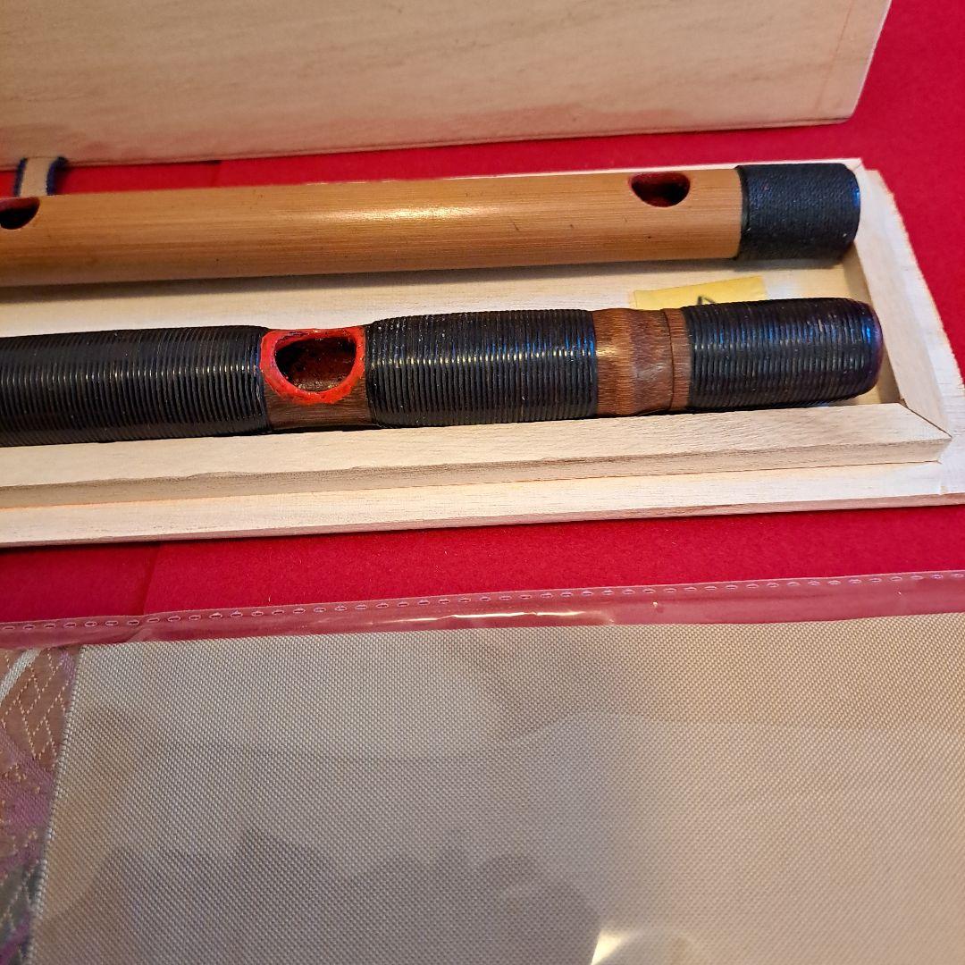 和楽器　龍笛と篠笛