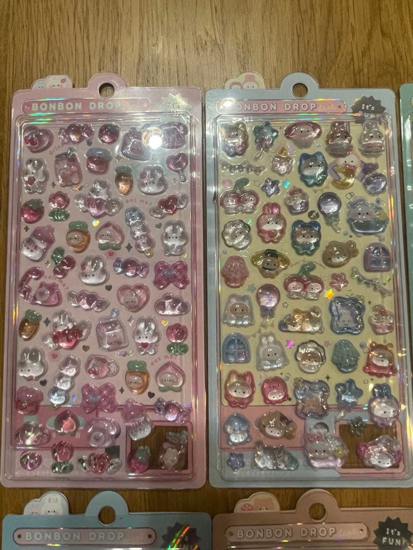 キャラクターシール 8シートボンボンドロップシール　オリジナル