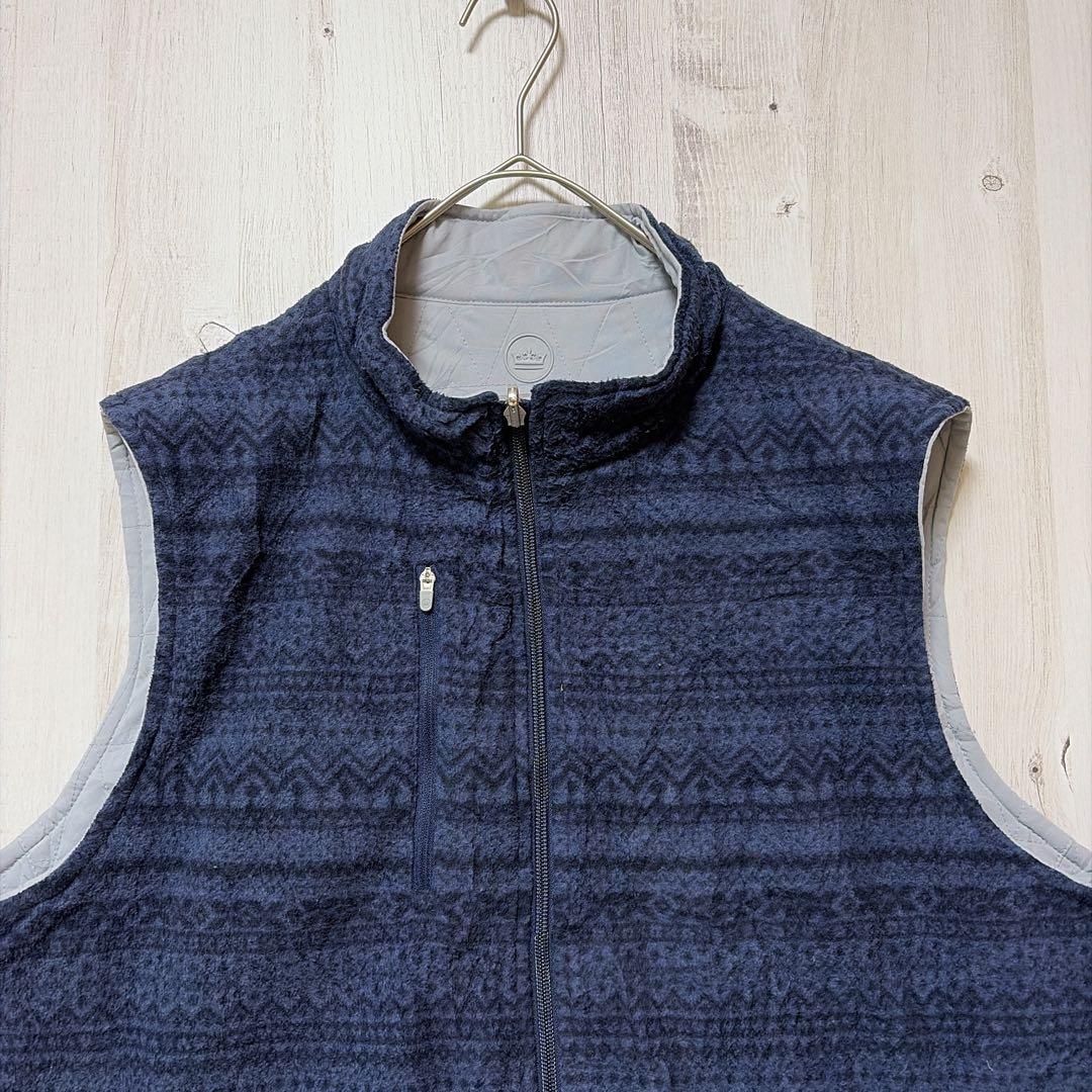 【極美品】PETER MILLAR リバーシブル フリースベスト L 高級ウェア
