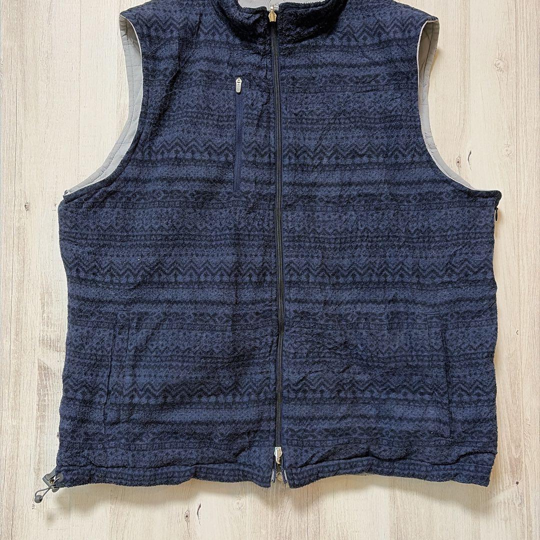 【極美品】PETER MILLAR リバーシブル フリースベスト L 高級ウェア