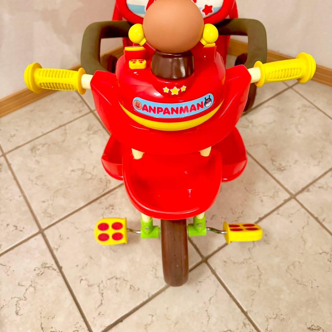 【✨極美品✨】アンパンマンデラックス　三輪車 おもちゃ完動品