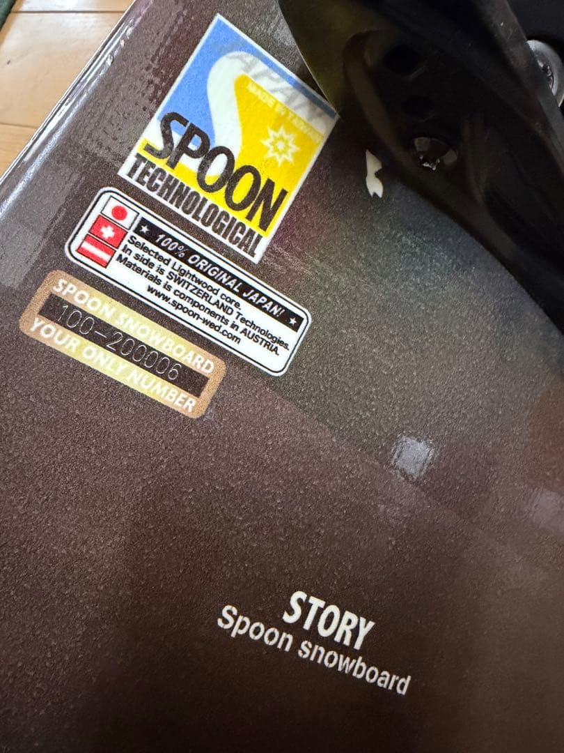 SPOON キッズ スノーボード板100cm &SPOONビンディング付