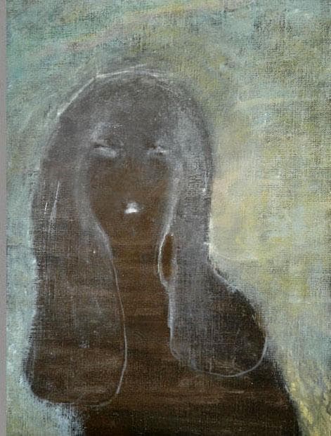 油絵 菅家令子 絵 絵画 インテリア 額付(銀) F4-100512 人物 女性