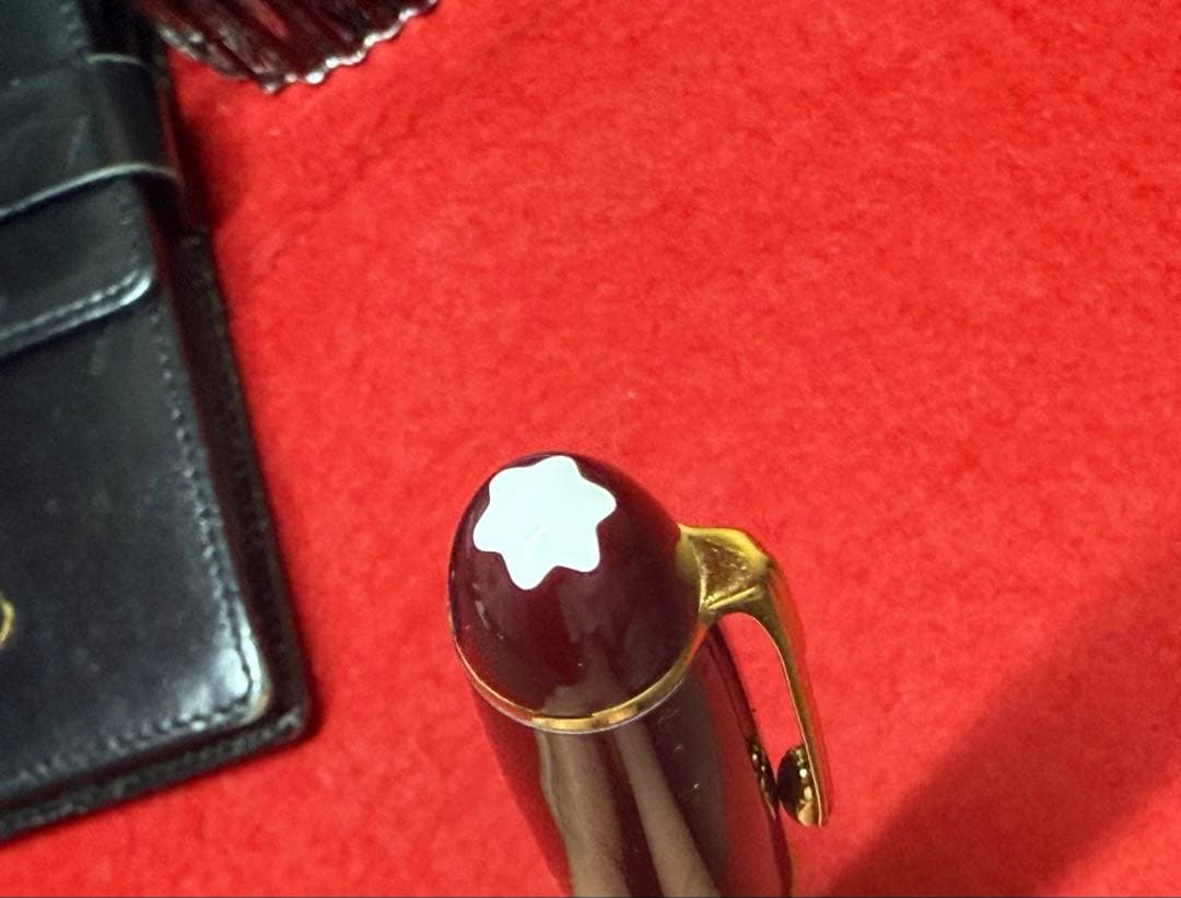 【超希少⭐︎廃番につき激レア品】ボルドーモンブラン万年筆14K中白