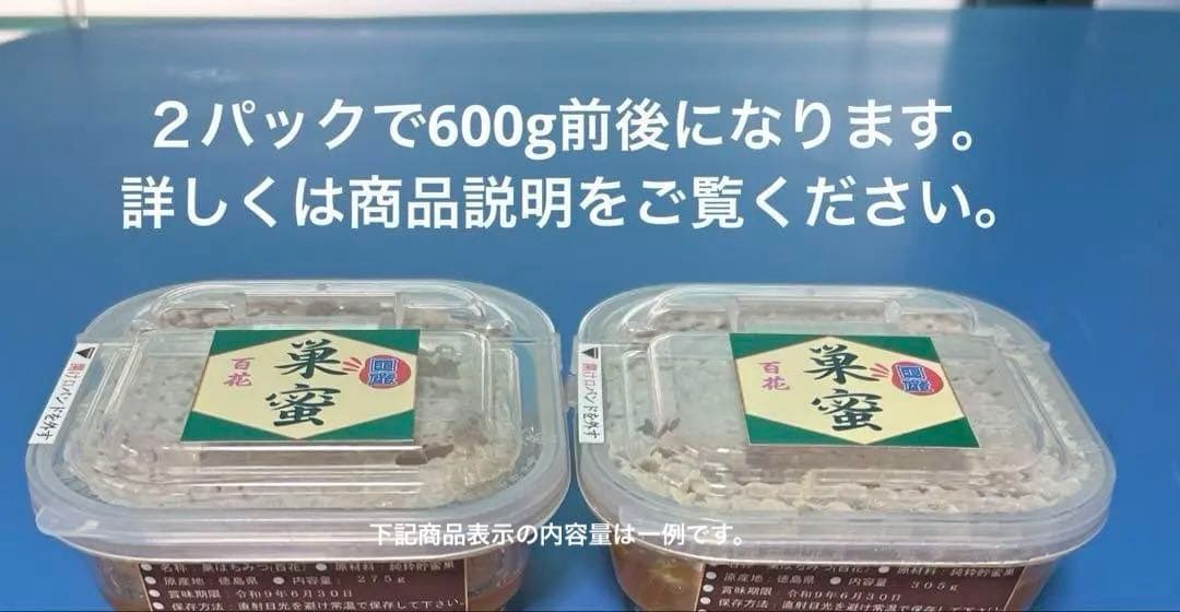 みつばち巣蜜　２パックセット➕トンガリ容器500g