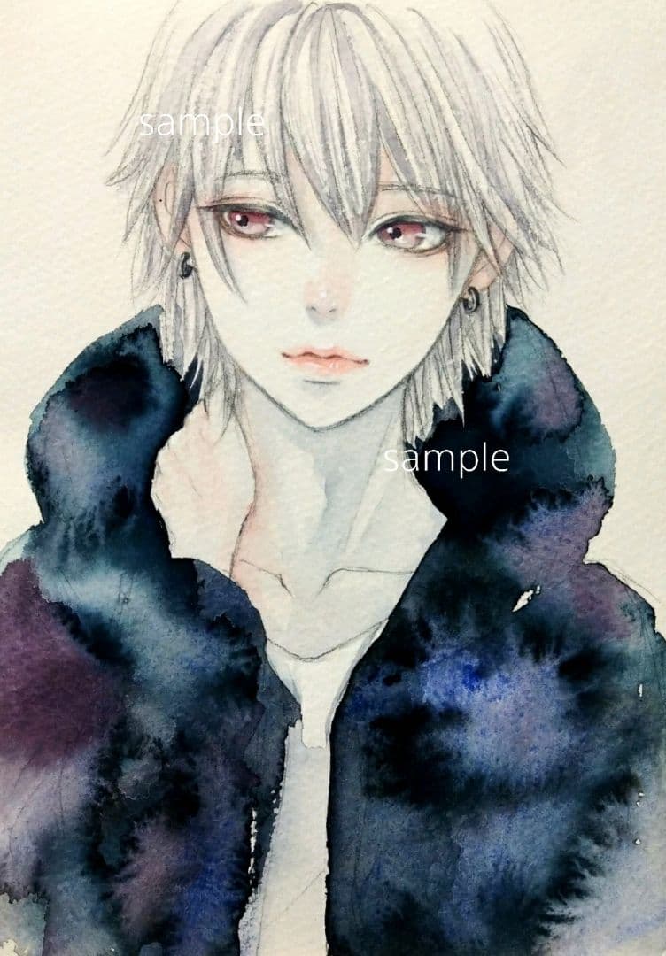 ポストカード　手描きイラスト　オリジナル