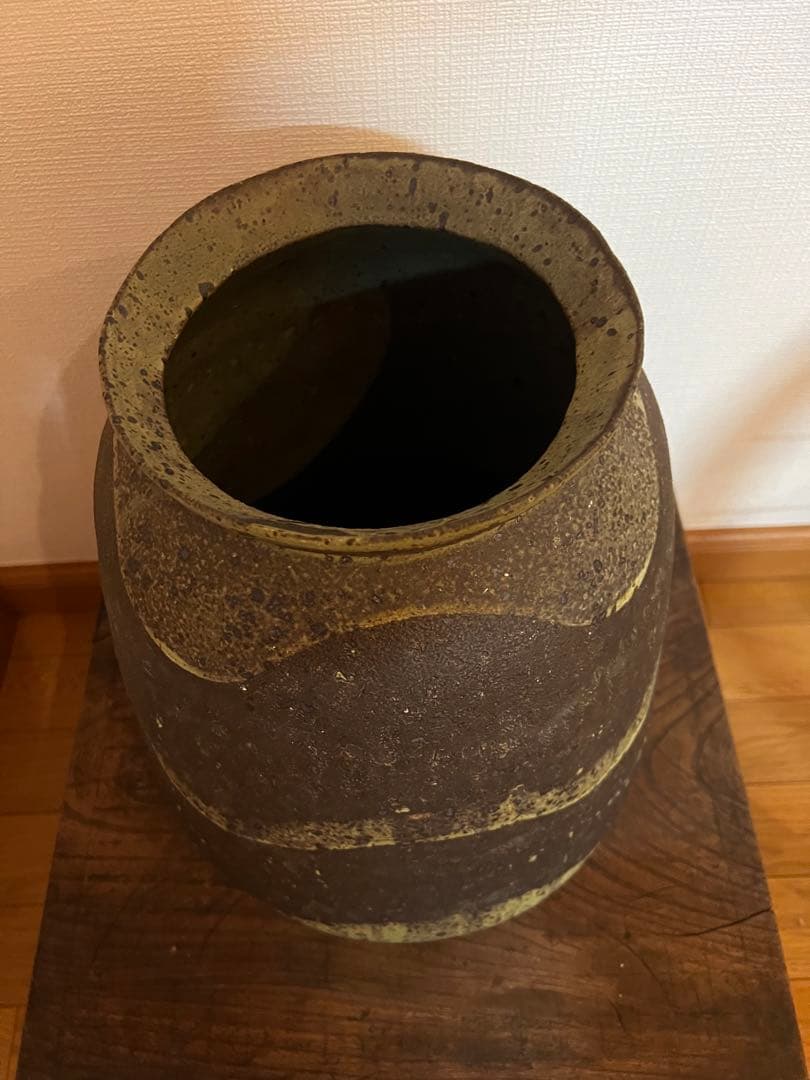 山田義力 大嶺實清系譜 特大壺 大嶺工房 作家物 沖縄陶芸 やちむん